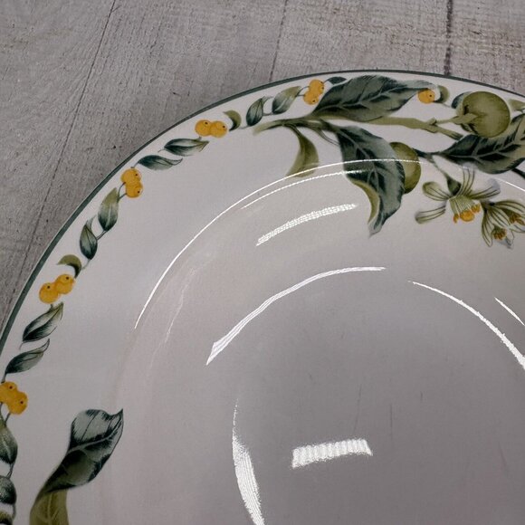 Vintage Julie Pople Avon COUNTRY FRUIT  Porcelain Large Rim Soup Bowls Set of 4 - Picture 16 of 16